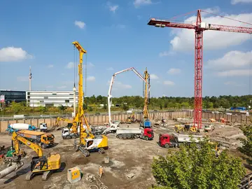 Bauer Spezialtiefbau stellt Gründungspfähle für neues Büro- und Verwaltungsgebäude in Dortmund her