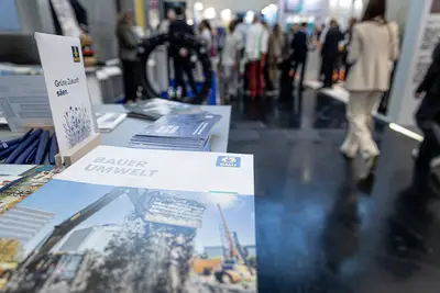 Bauer Umwelt brochure at the IFAT stand