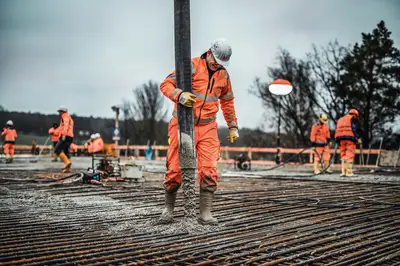 Insgesamt wurden für das Teilstück 2.625 m3 Beton benötigt.