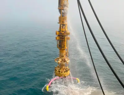 Nominated for bauma innovation award 2025: ) With the Dive Drill method, Bauer is setting new standards in the construction of offshore foundations.